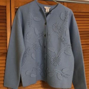 Hand-embroidered cardigan